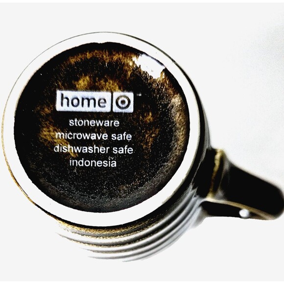 Target Home Stoneware Set Of 4 Coffee Tea Mugs Cups Brown/Tan Retired VTG EUC! - Picture 8 of 8